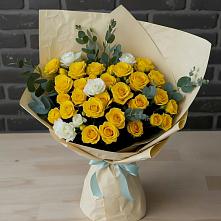 Букет цветов из:  Розы #REPLACE_PRED# Безопасном