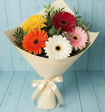 Букет цветов из:  Герберы #REPLACE_PRED# Безопасном
