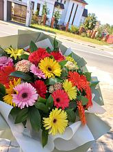 Букет цветов из:  Герберы #REPLACE_PRED# Безопасном