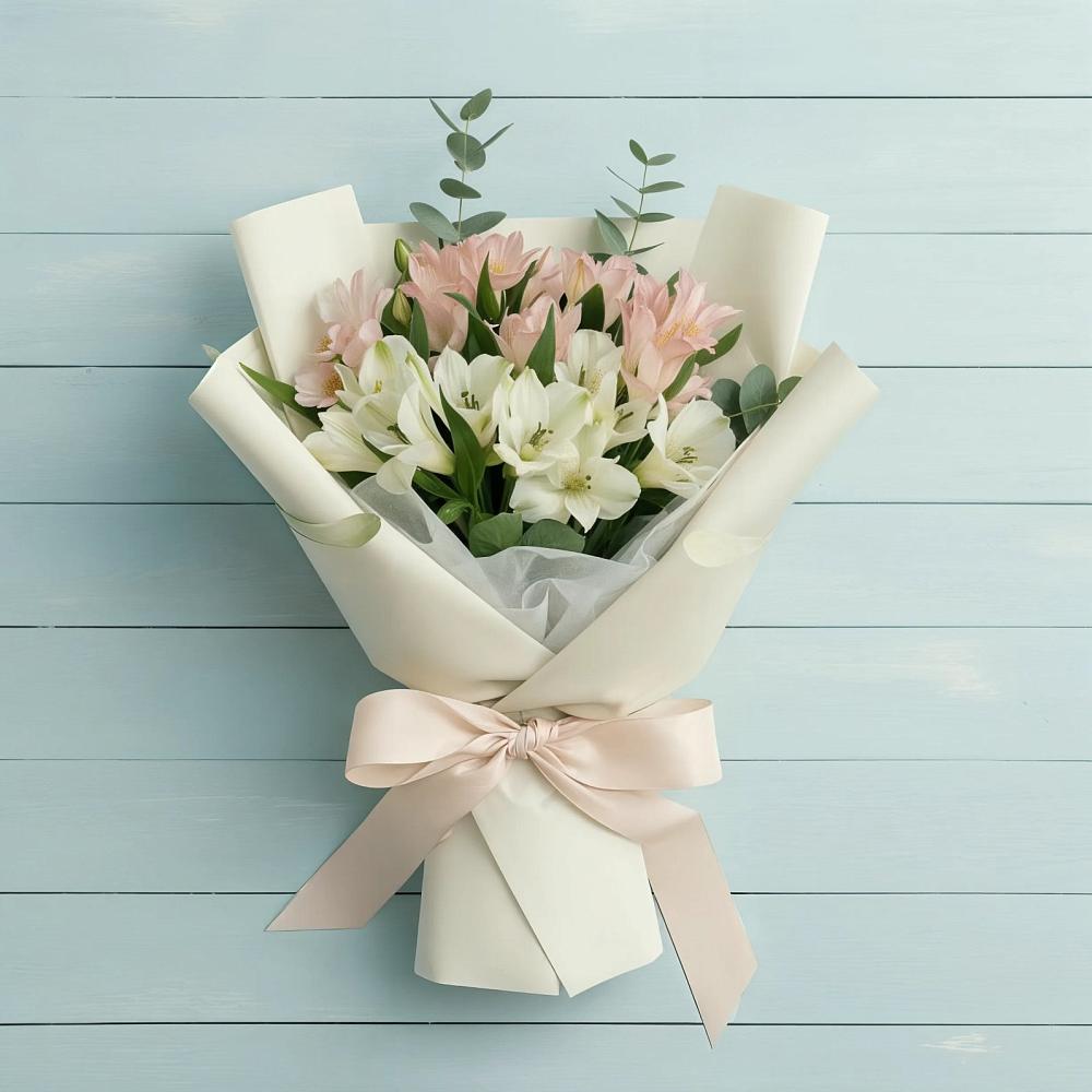 Букет цветов из: Альстромерии в Безопасном