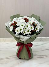 Букет цветов из:  Хризантемы #REPLACE_PRED# Безопасном