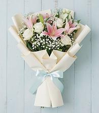 Букет цветов из:  Лилии #REPLACE_PRED# Безопасном