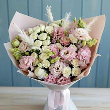 Букет цветов из:  Альстромерии и Розы в Безопасном